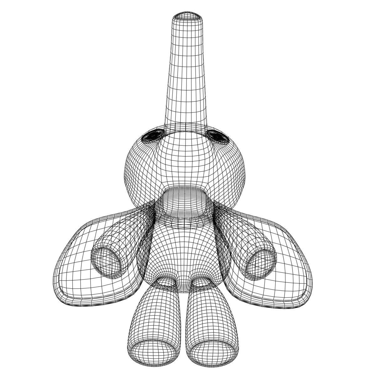 Stuffed Elephant Rigged 3D model_18