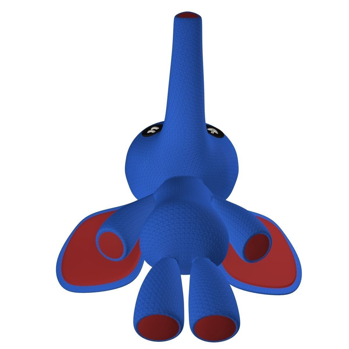 Stuffed Elephant Rigged 3D model_4