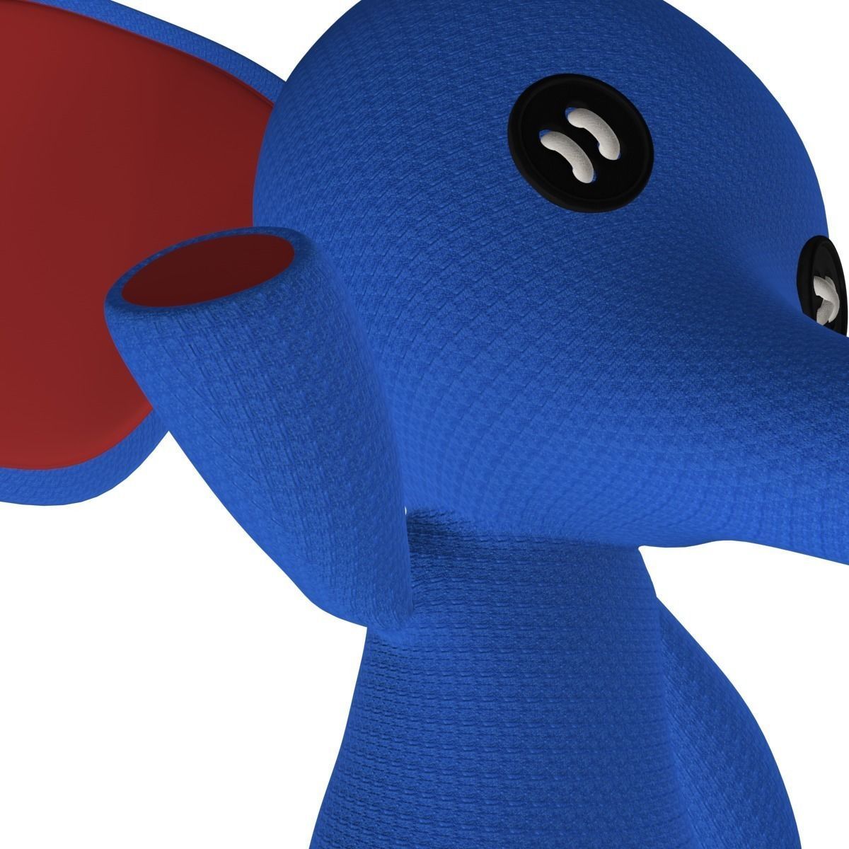 Stuffed Elephant Rigged 3D model_8