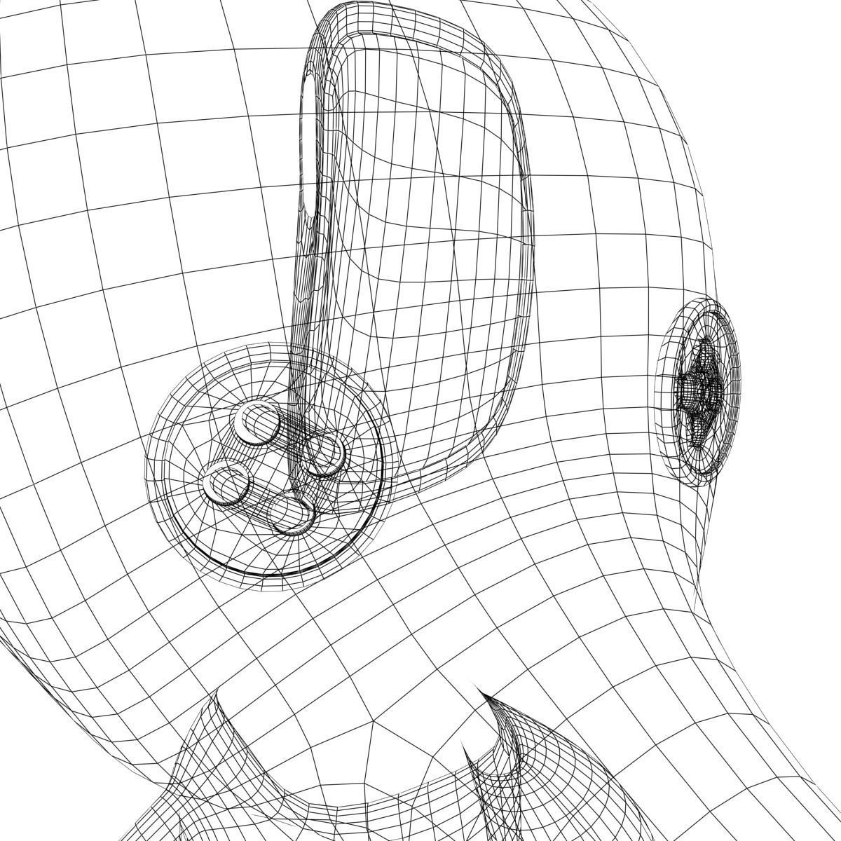 Stuffed Elephant Rigged 3D model_19