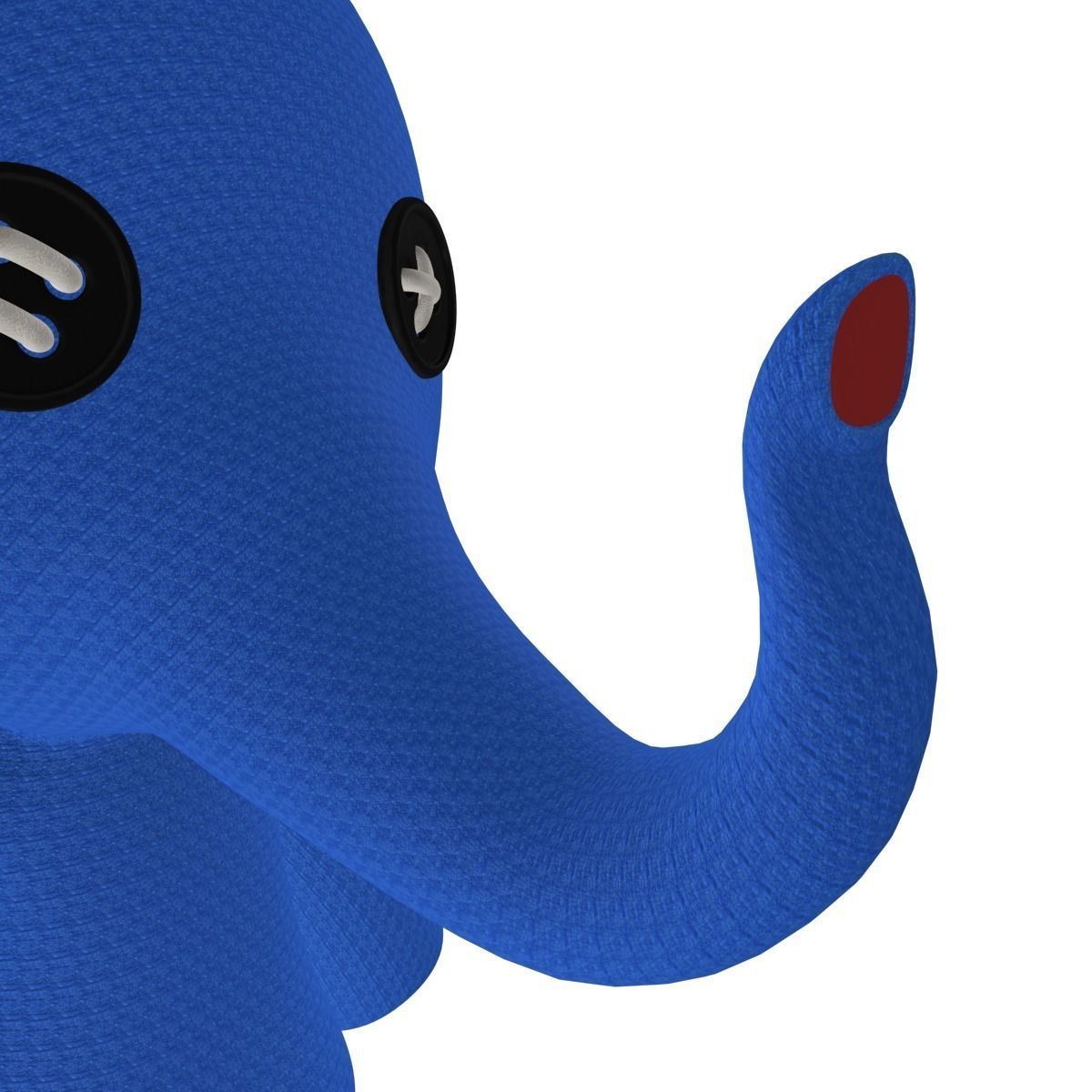 Stuffed Elephant Rigged 3D model_9