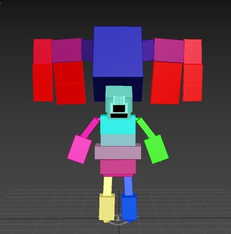 Stuffed Elephant Rigged 3D model_13