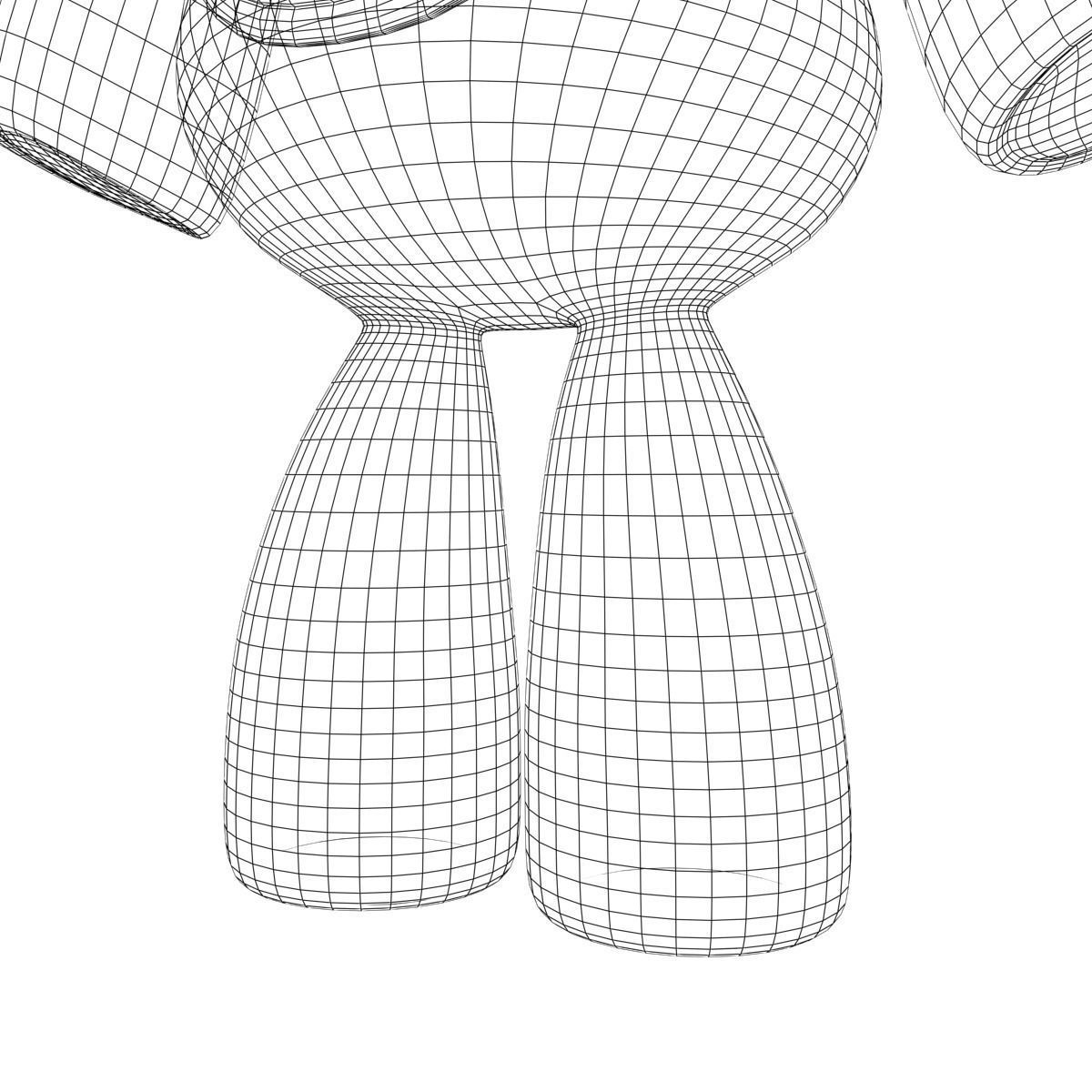 Stuffed Elephant Rigged 3D model_22