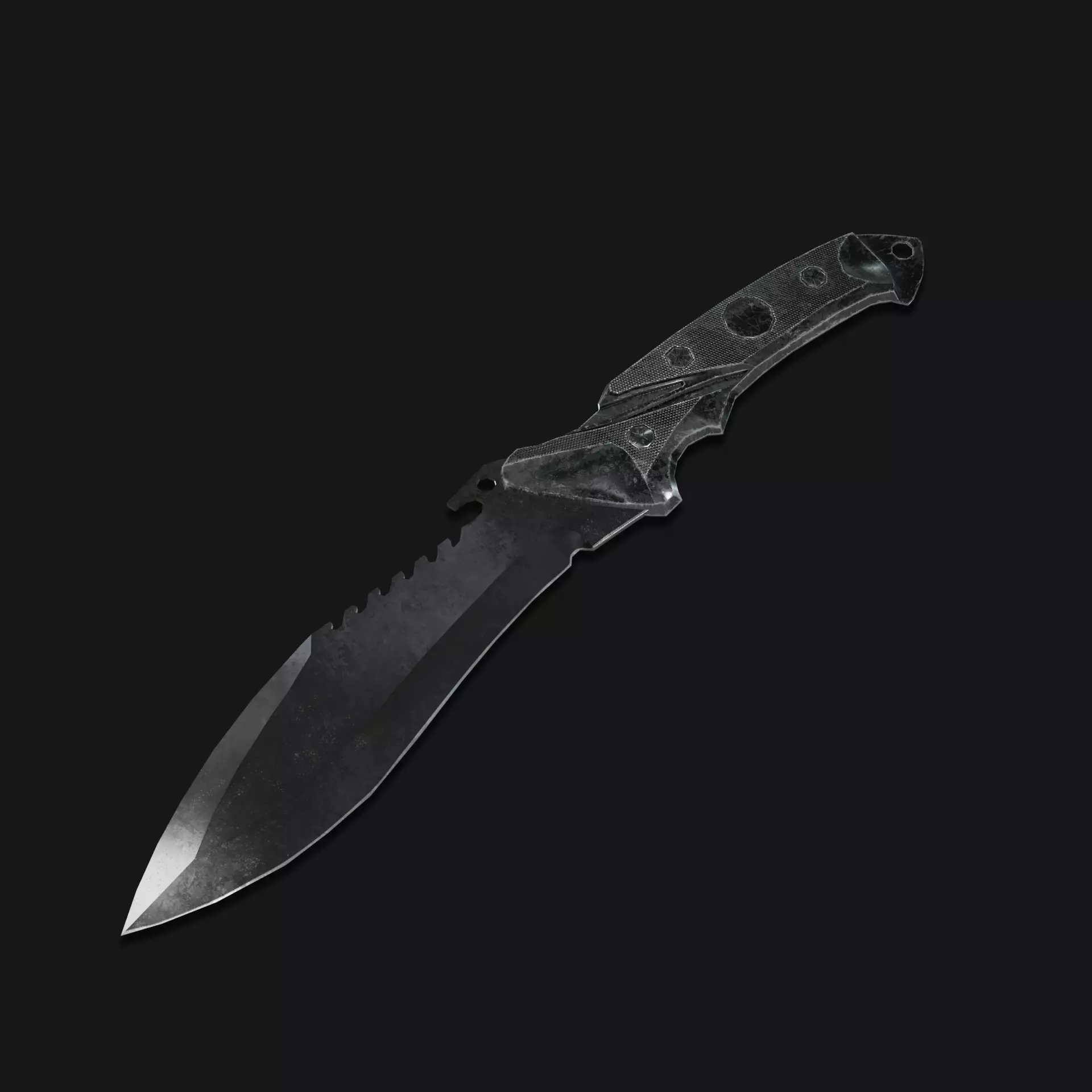 Knife MTech Reaper Bowie 3D Low-poly 3D model