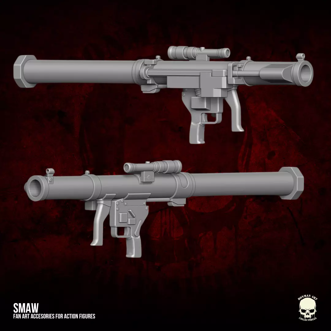 Smaw 3D Printable Files for Action Figures 3D print model