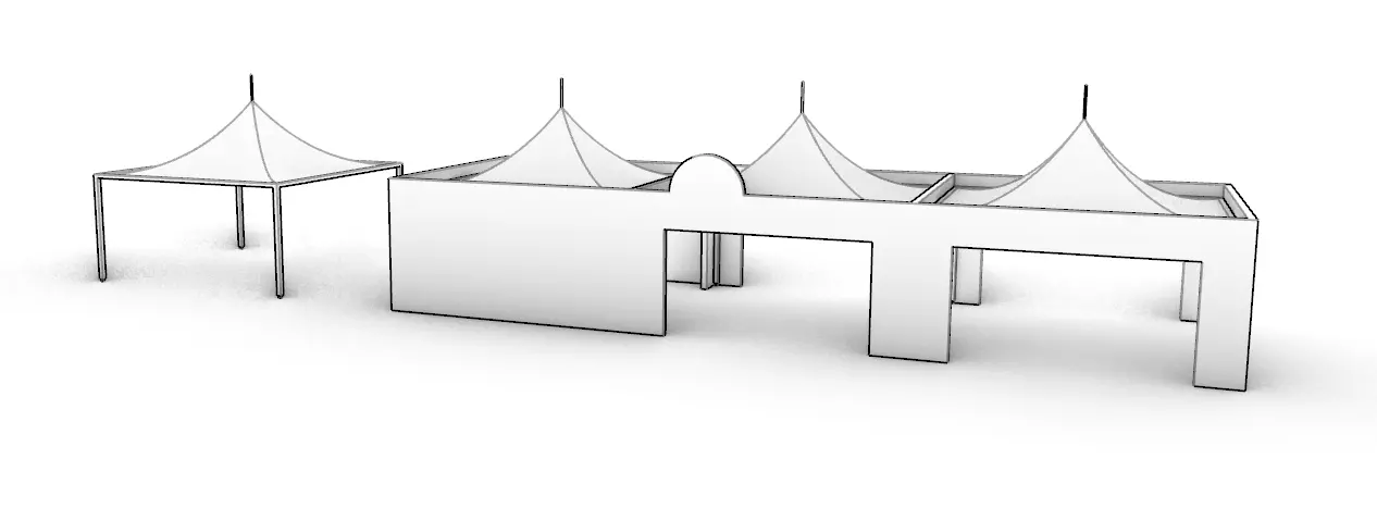 Pop-up canopy Free 3D model