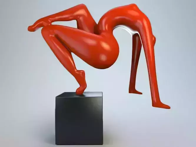 Sculpture acrobatic stunt