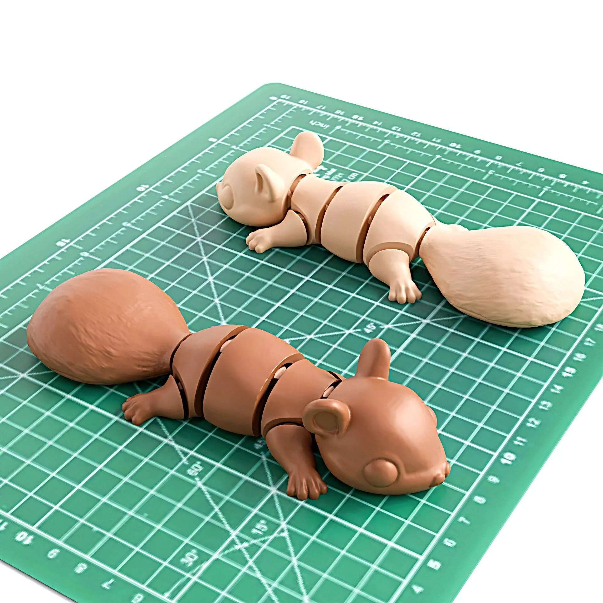 Flexi Squirrel Articulated Toy 3D print model