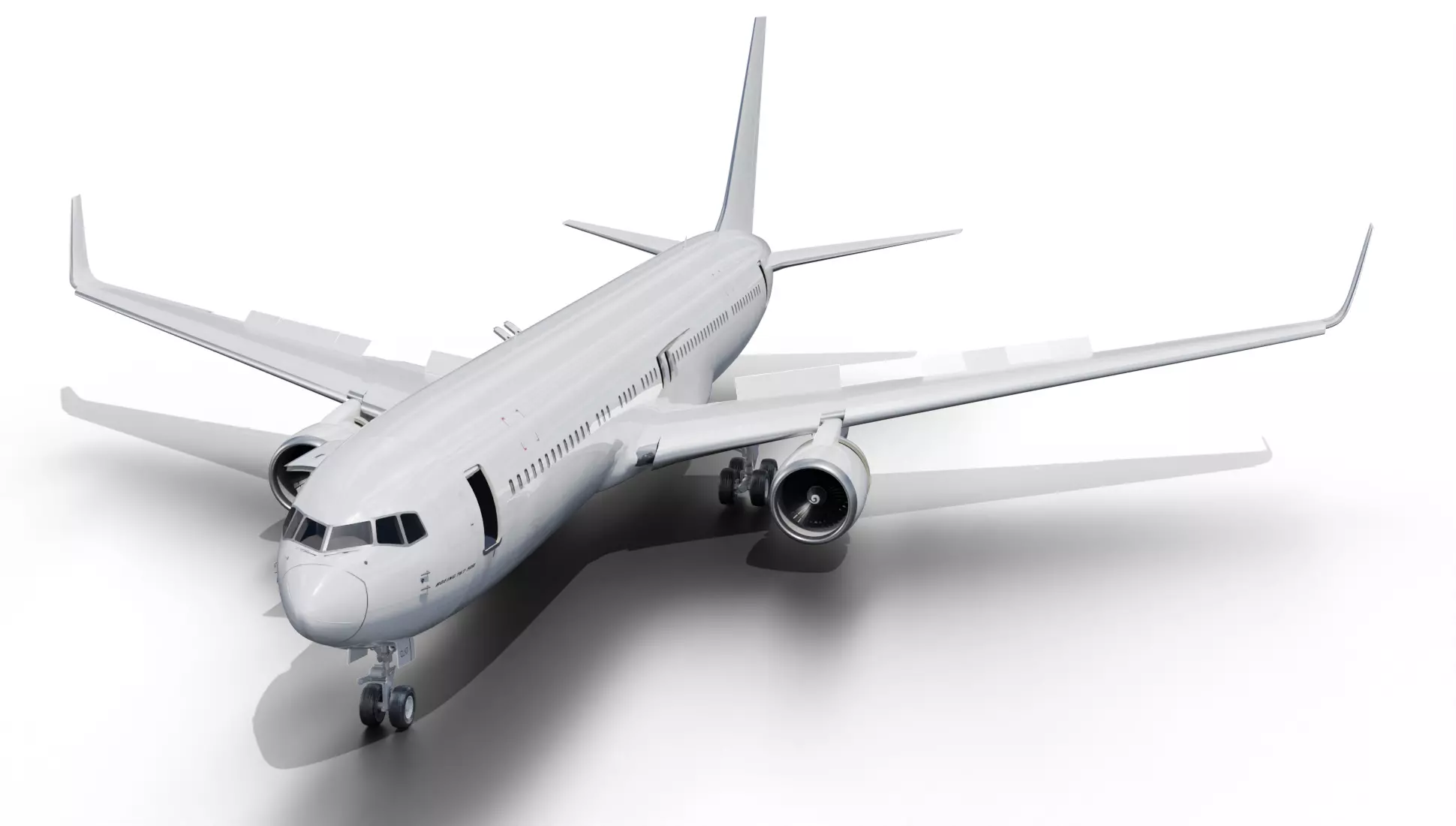 Boeing 767-300 Animated Realistic Jet Airliner Plane 3D model 3D model