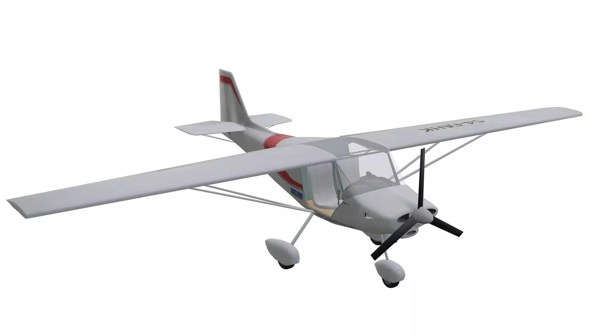 Super Guepard 912 Low-poly 3D model