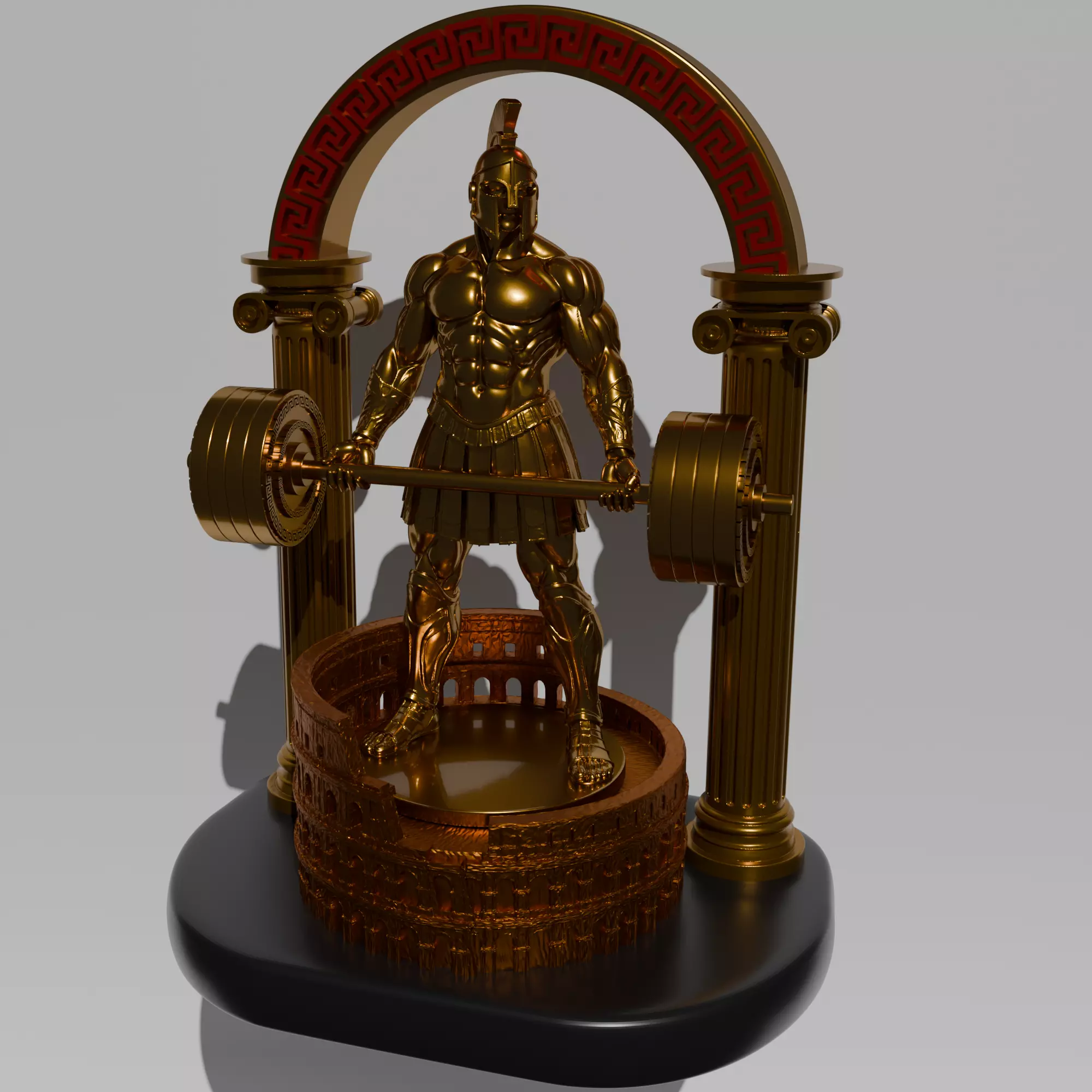 Roman gladiator crossfit trophy 3d printable stl 3D print model
