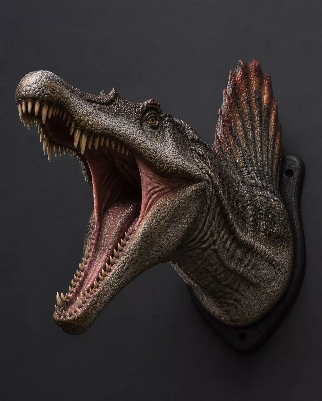 Spinosaurus wall-mounted head 3D print model