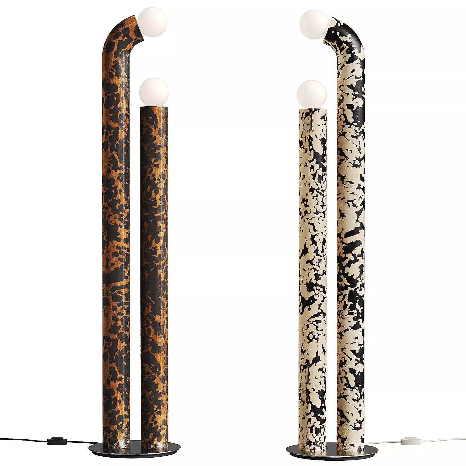 Tortuga floor lamp by designer Hermine Torikian 3D model