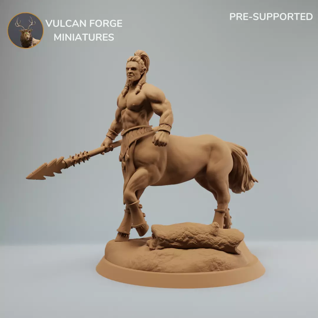 Centaur with spear male centaur 3D print model