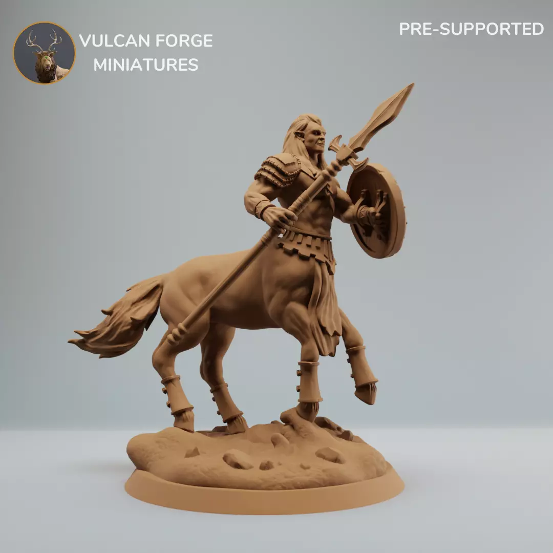 Centaur with spear and shield centaur warrior 3D print model