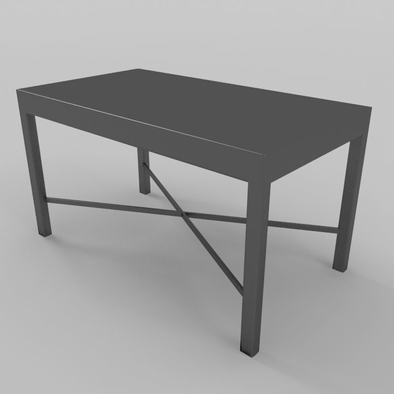 Dining Table With Chairs 3D model_8