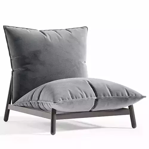 Rolf Armchair Low-poly 3D model