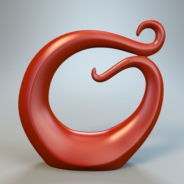 Abstract Figure m014 P 3D print model_2