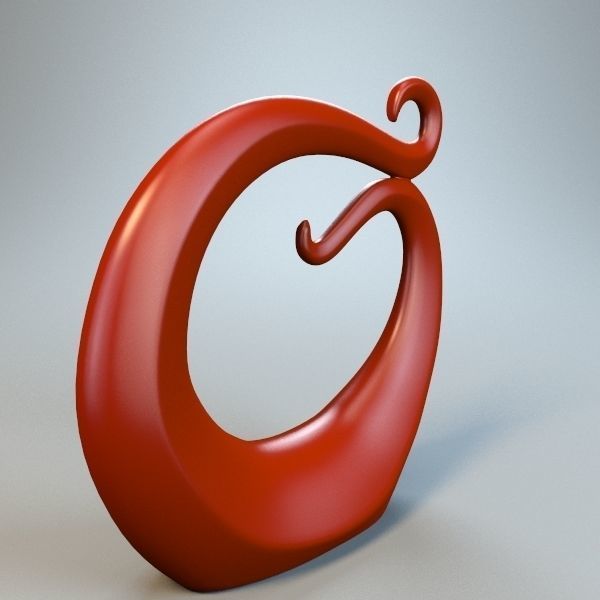 Abstract Figure m014 P 3D print model_4