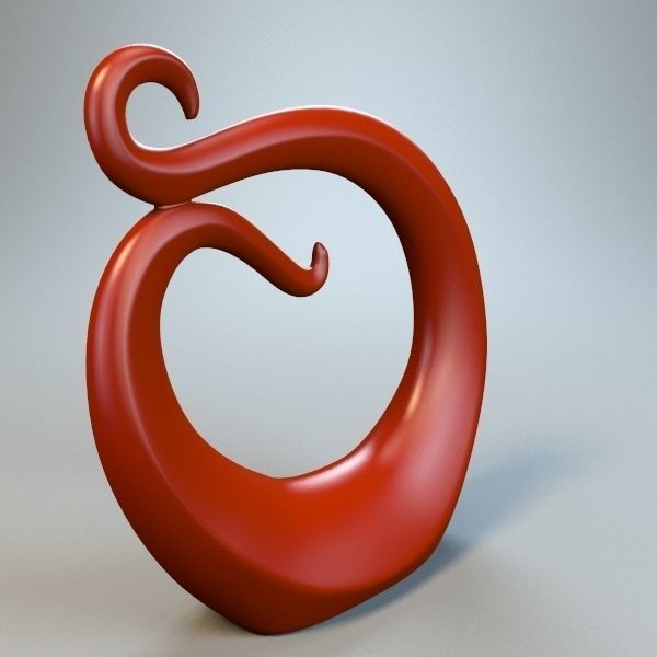 Abstract Figure m014 P 3D print model_3