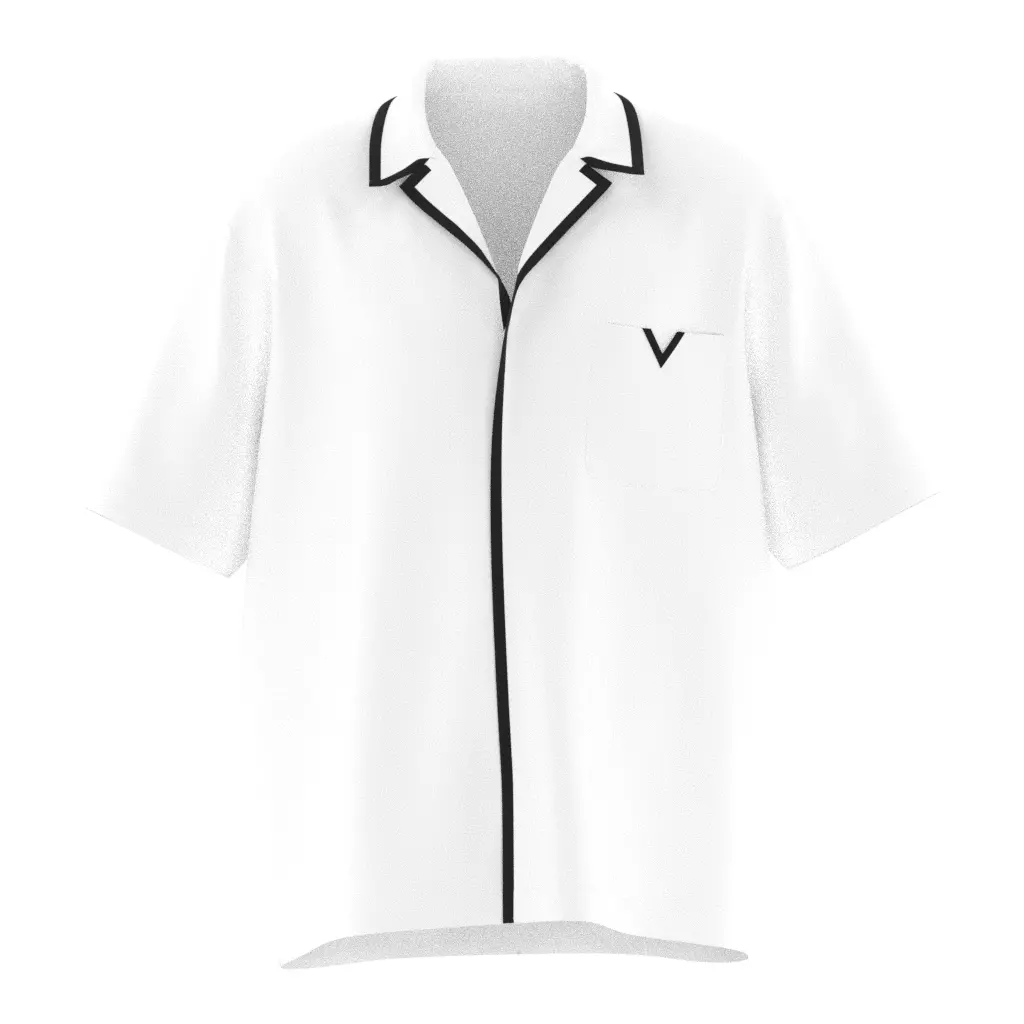Valentino Garavani Cotton Poplin Vacation Shirt Low-poly 3D model