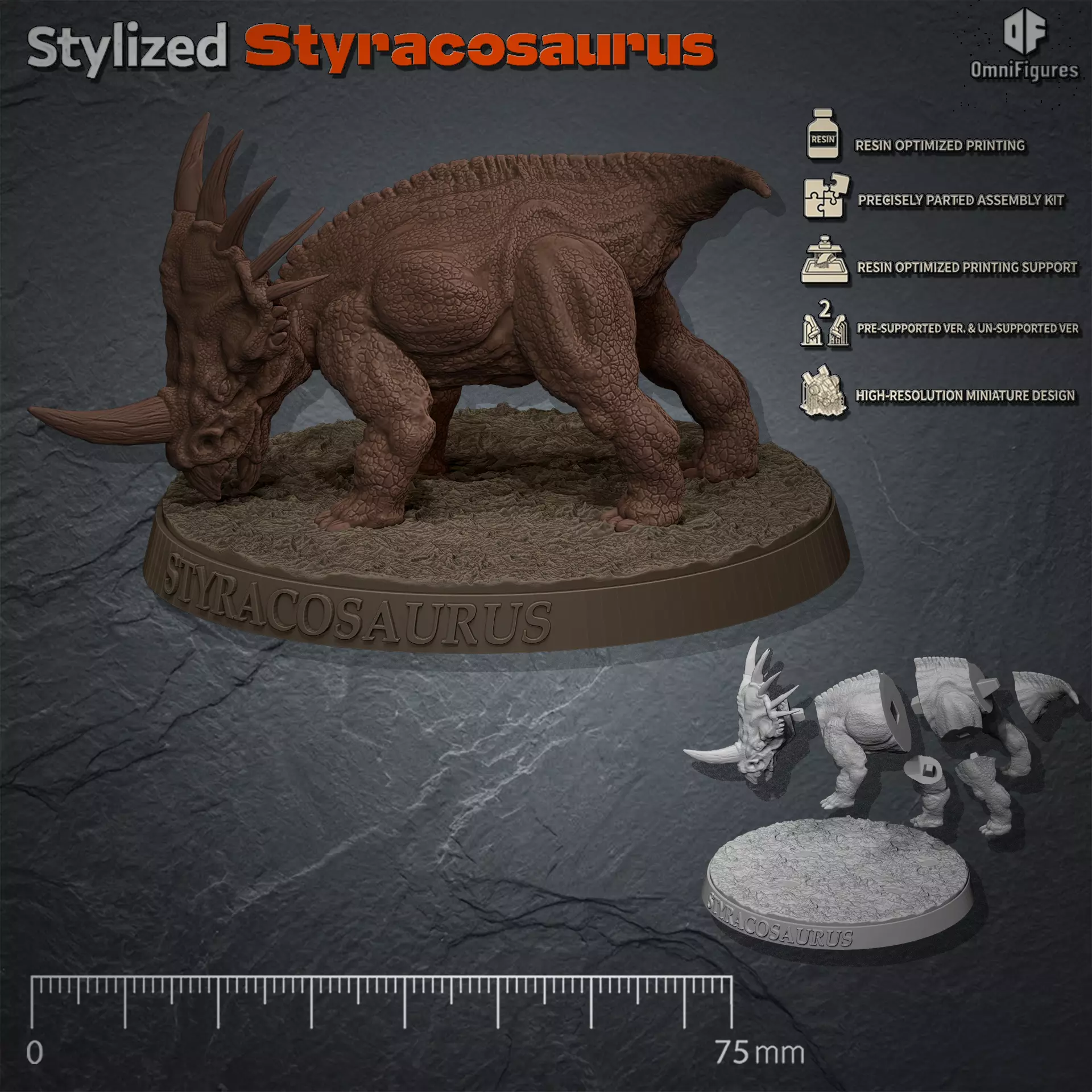 Styracosaurus 3D print model