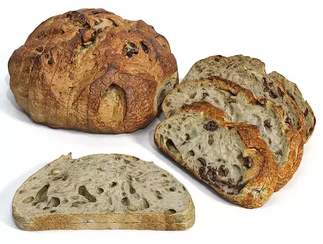 Artisanal Olive Sourdough - Professional Photogrammetry Suite