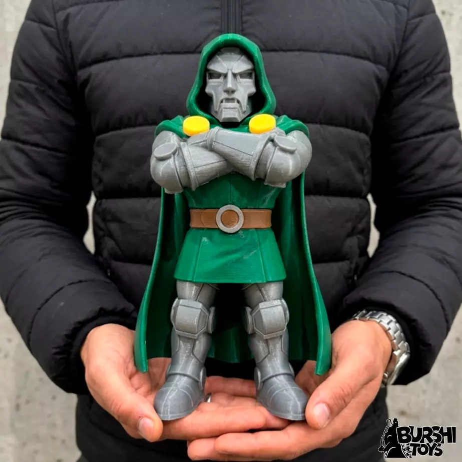 Dr Doom figure arttoy fan art noams-multiparts-3mf 3D print model