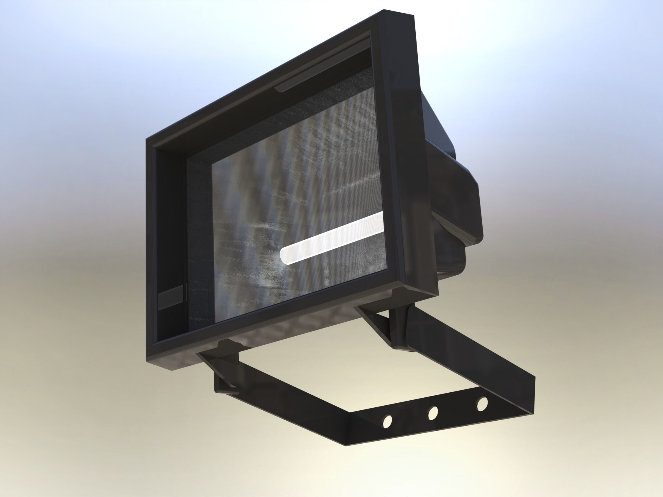 Light Reflector Low-poly 3D model_0