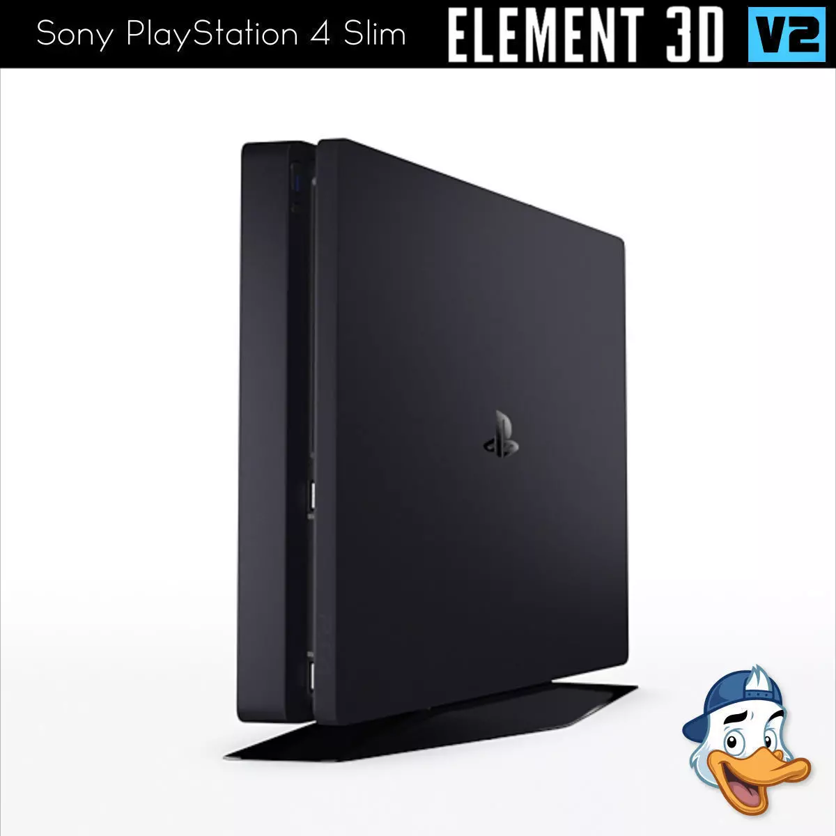 Sony PlayStation 4 Slim for Element 3D 3D model_0