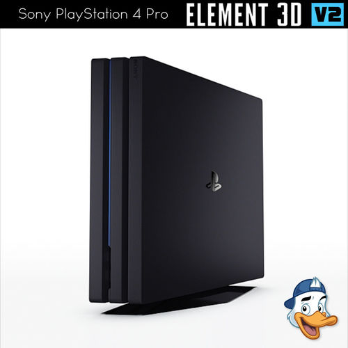 Sony PlayStation 4 Pro for Element 3D 3D model
