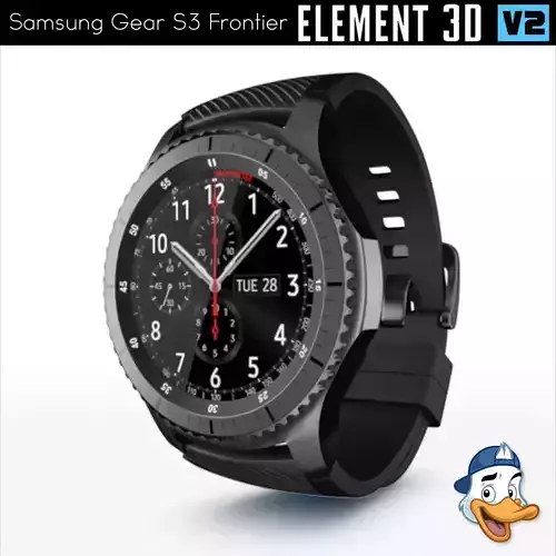 Samsung Gear S3 Frontier for Element 3D 3D model