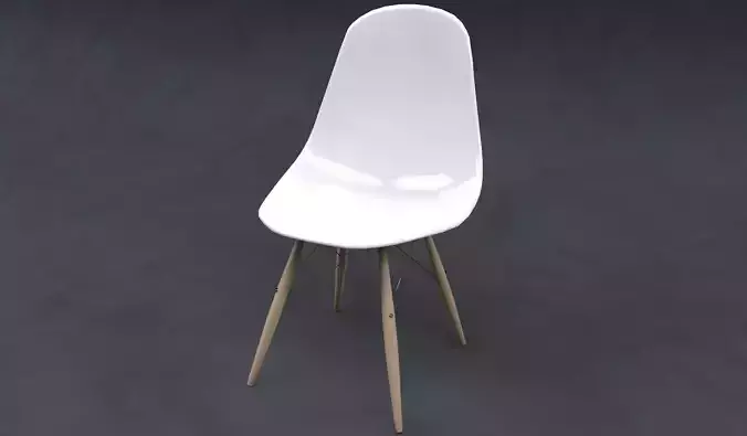 Low Poly UV Mapped Modern Chair
