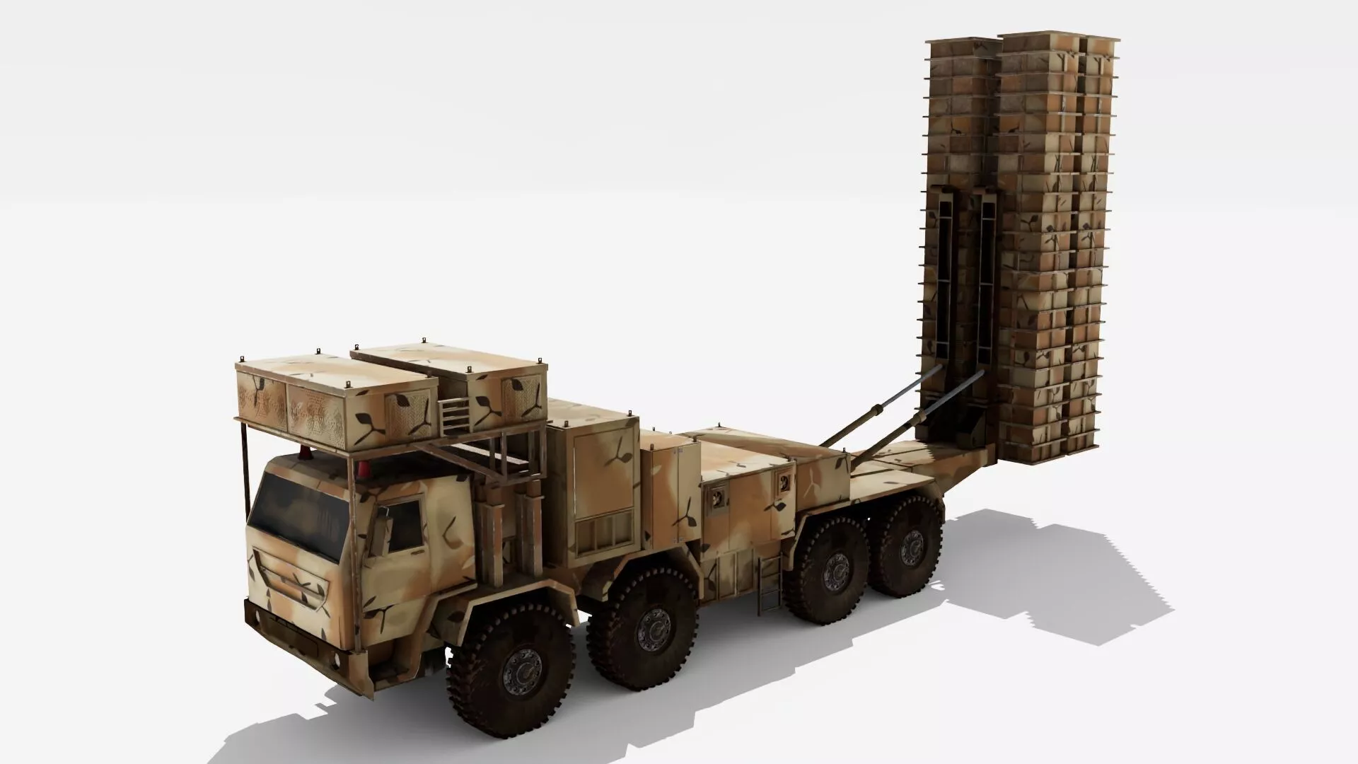 Bavar 373 Iranian Heat Map Low-poly 3D model
