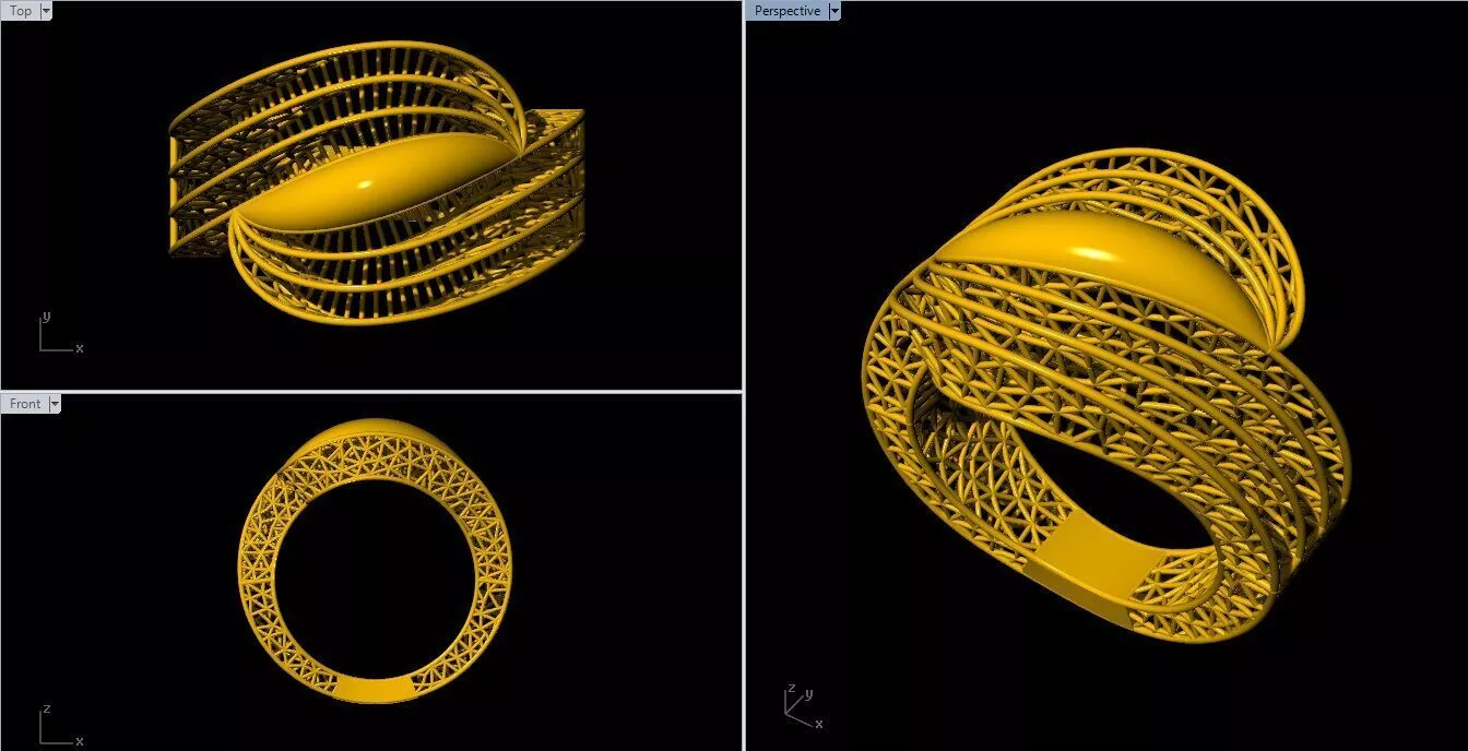 Turkish Ring 3D print model