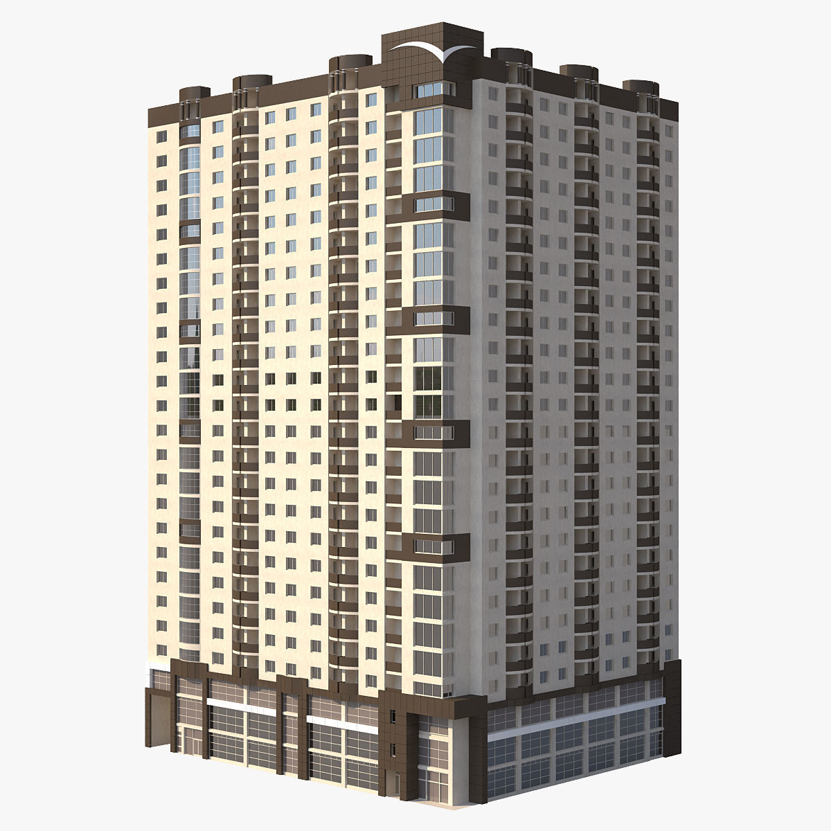 High-Rise Building 3D model