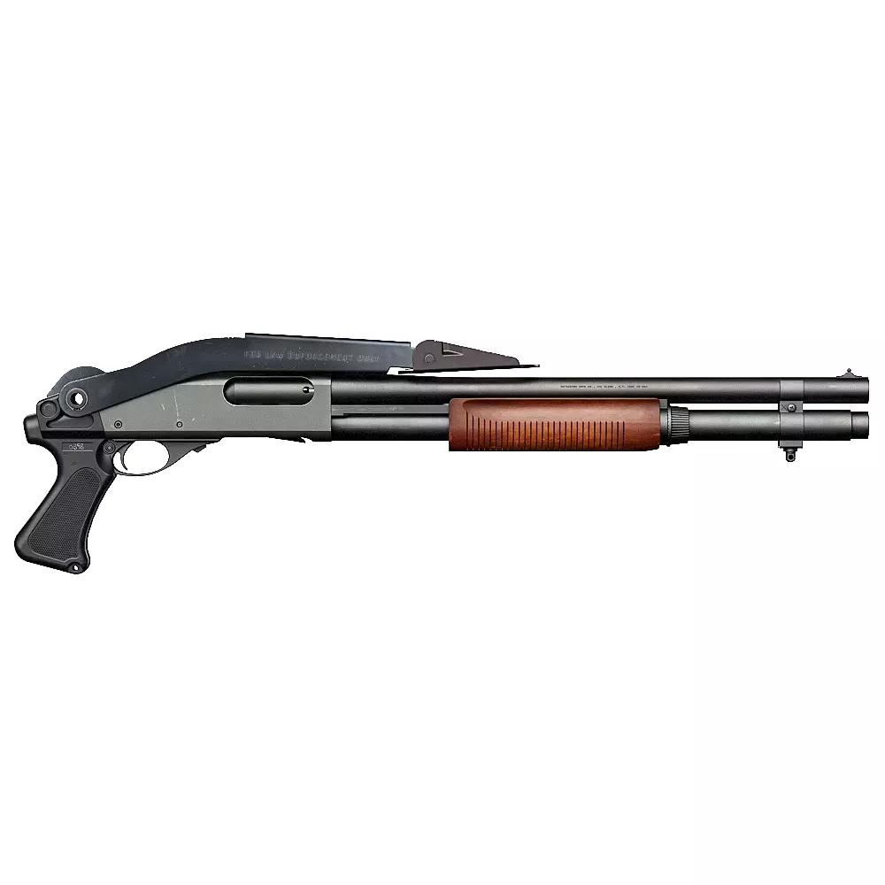 PFS 87 - Police Folding Stock M870 Low-poly 3D model