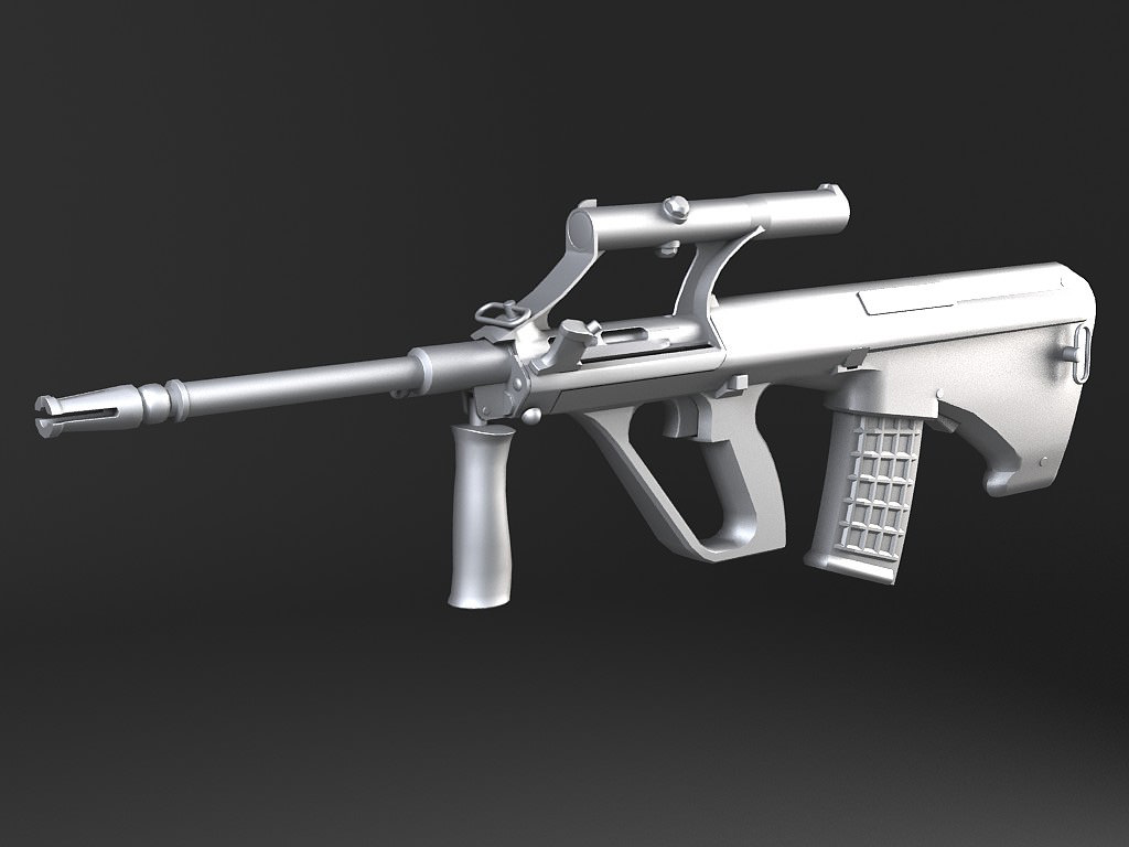 Steyr Aug A1 assault rifle 3D model_11