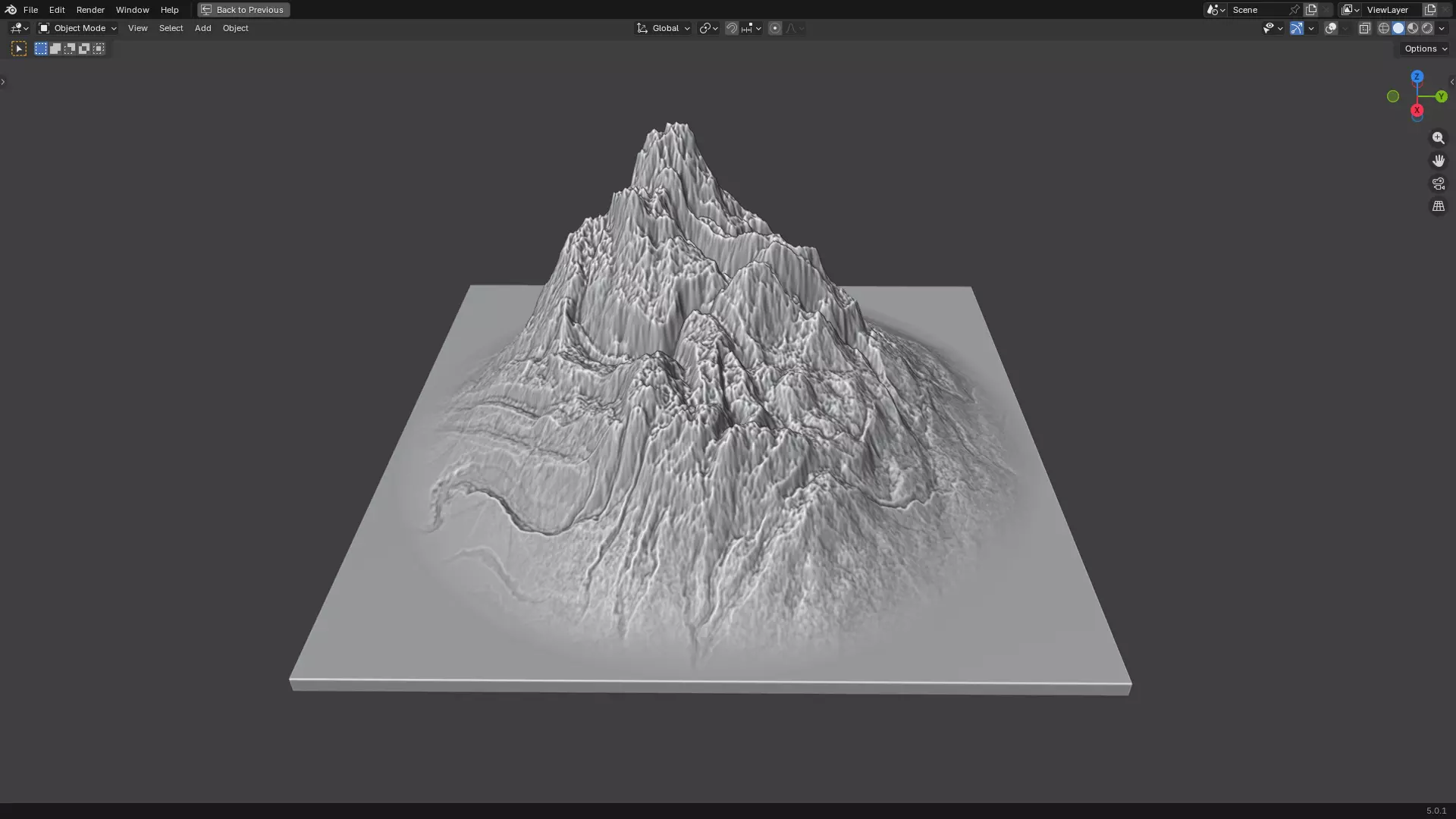 Mountain 6 3D print model