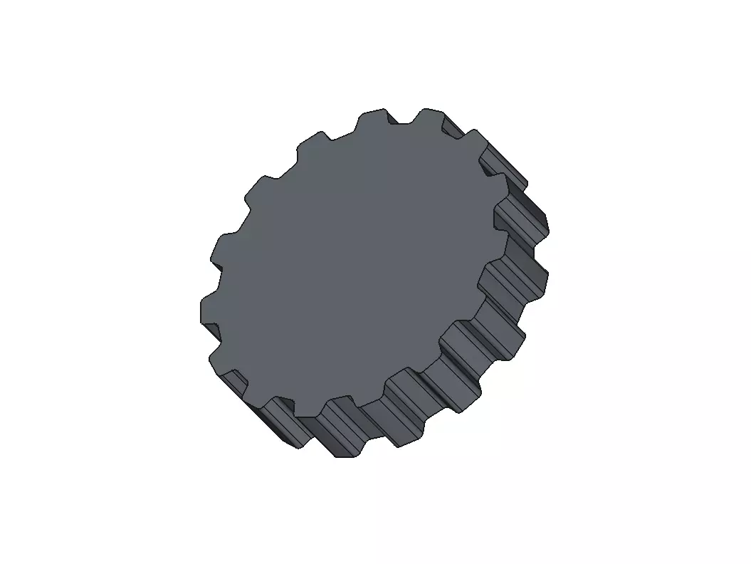 Timing Gear T Low-poly 3D model