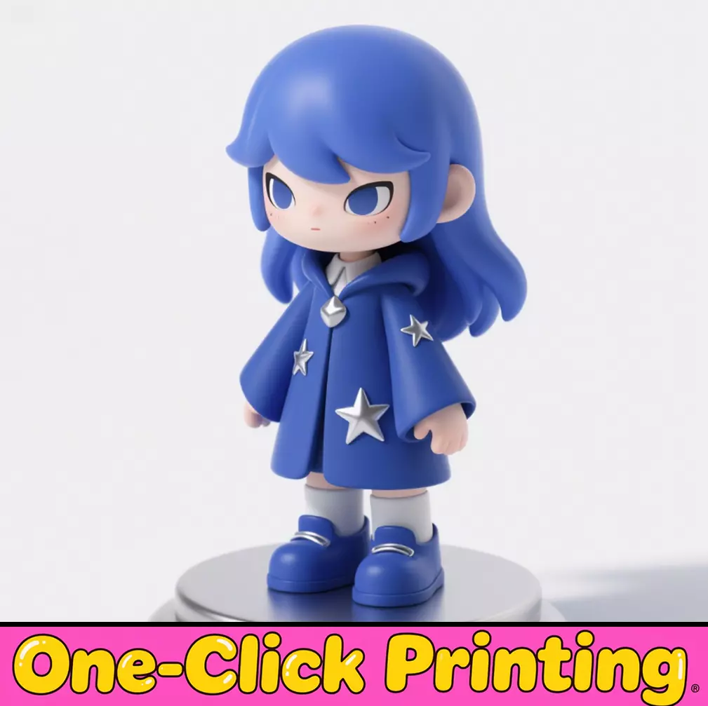 Anime Girl Sculpture 3D print model