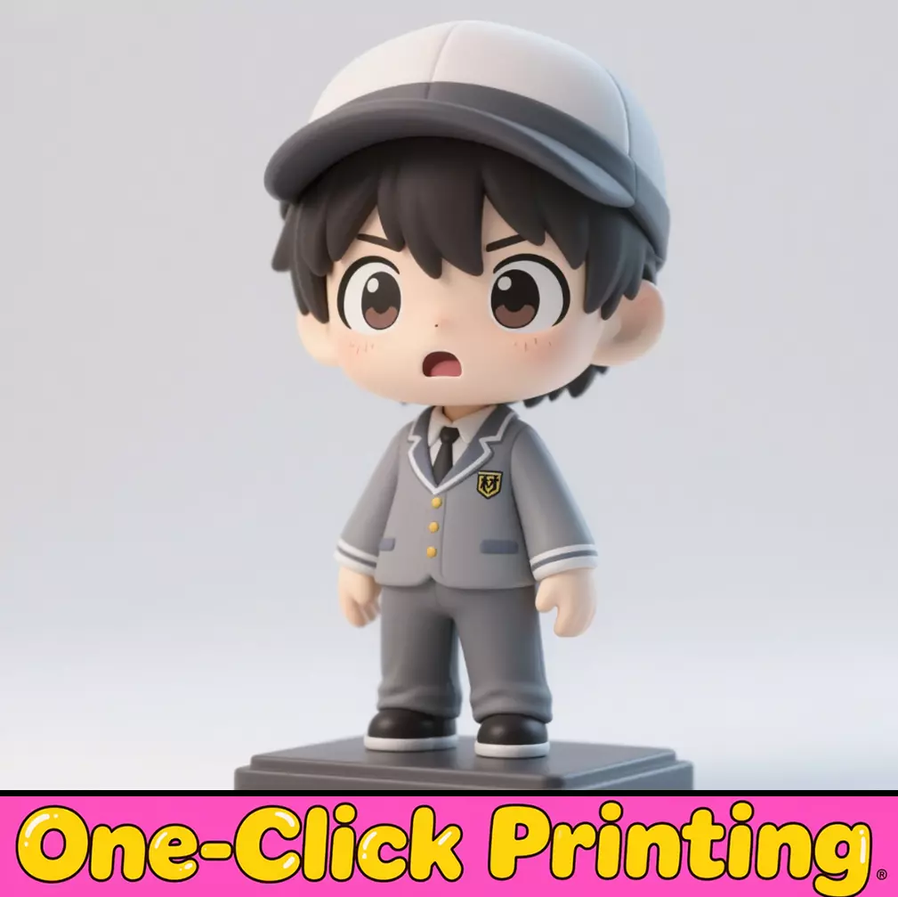 Anime Boy Sculpture 3D print model