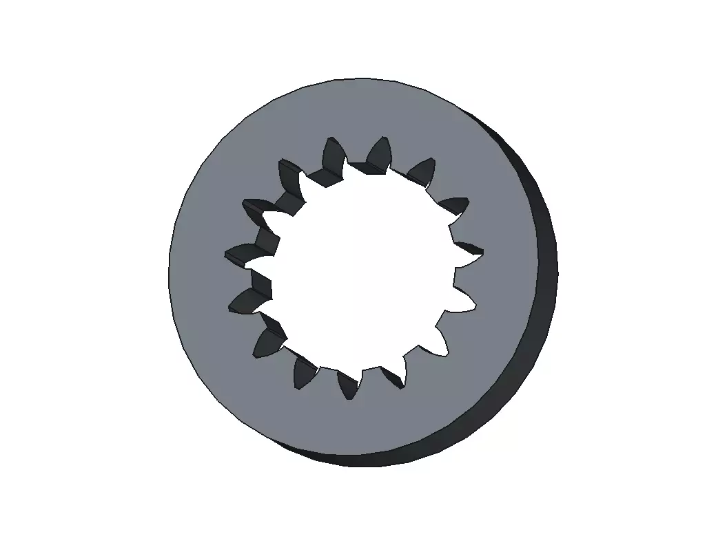 Internal Involute Gear Low-poly 3D model