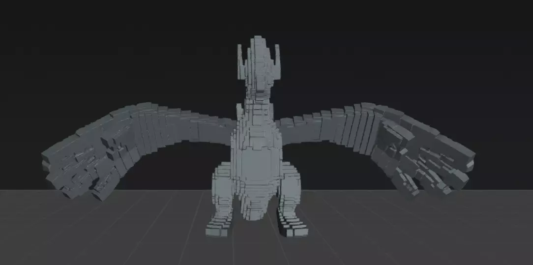 pokemon lokiya x minecraf 3D print model