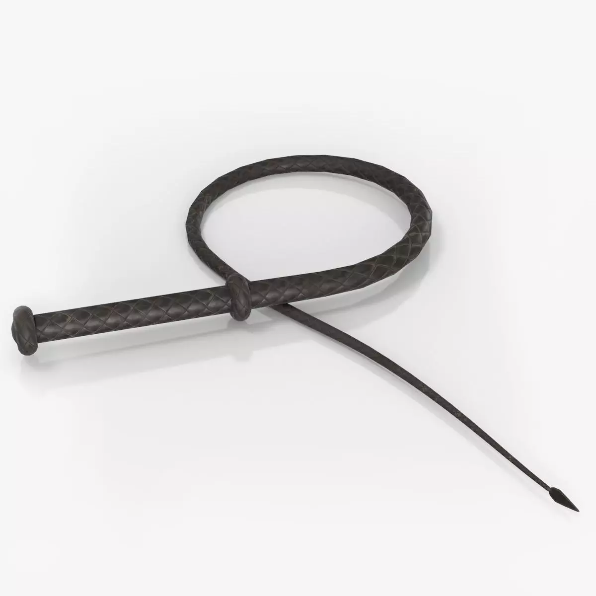 Lowpoly Leather Whip Low-poly 3D model