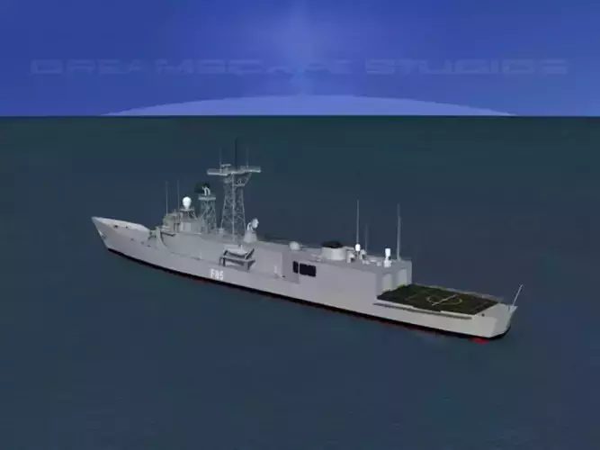 Spanish Frigate Navarra F85 3D model