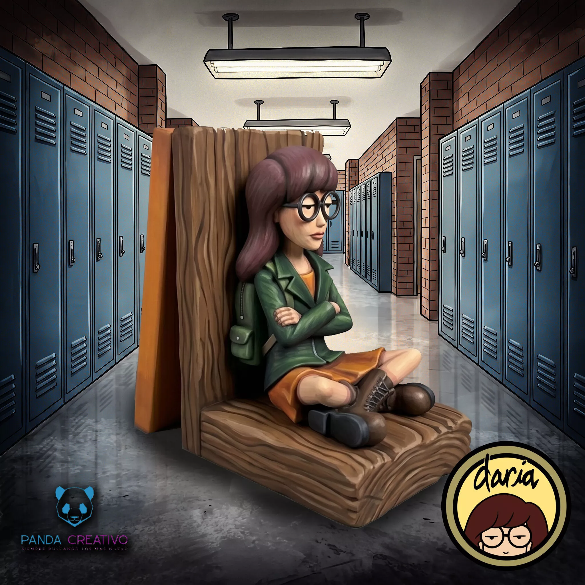 Daria Morgendorffer The Bookend of Apathy 3D Model 3D print model