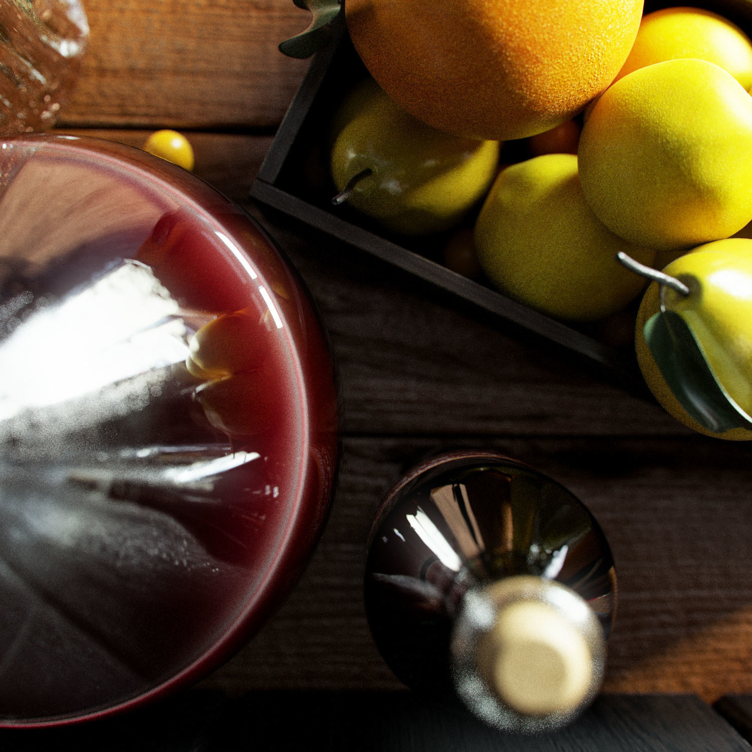 Kitchen set diy wall shelf - floating shelf 3D model_3