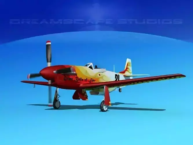 P-51 Mustang Sport V12 3D model