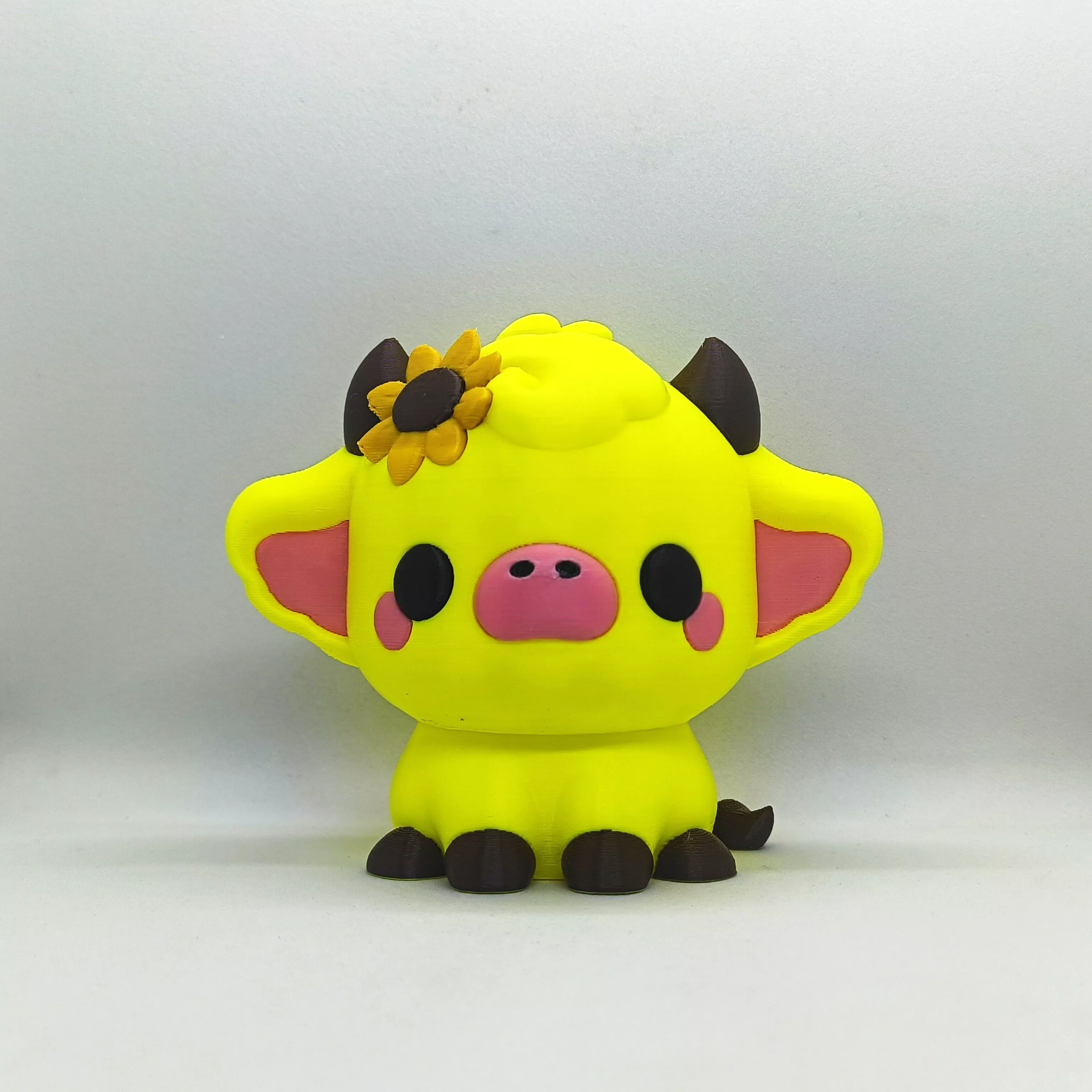 Kawaii Cow - Sunflower 3D print model